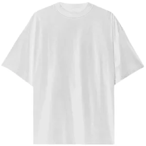 White 240 GSM French Terry Oversized T-shirt