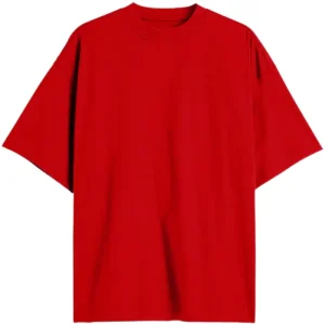 Red 240 GSM French Terry Oversized T-shirt
