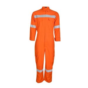 Men's Coveralls Overalls Workwear Mechanic Jumpsuit Protective Reflective Colour (Orange)